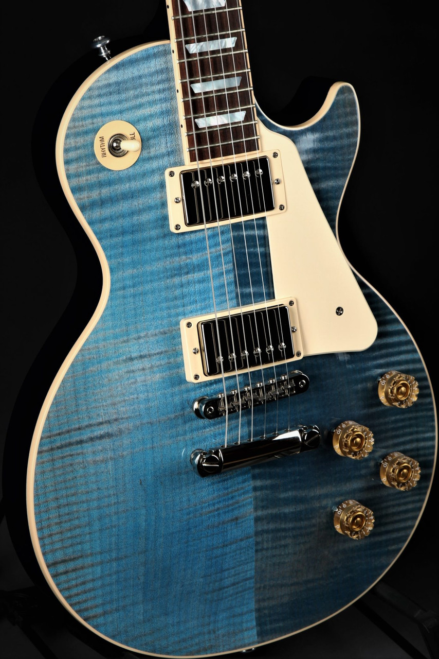 Used - Gibson USA Les Paul Traditional 2015 - Ocean Blue - Eddie's Guitars