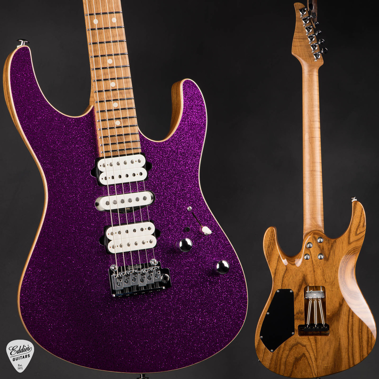 Suhr Modern Roasted - Fuchsia Sparkle - Eddie