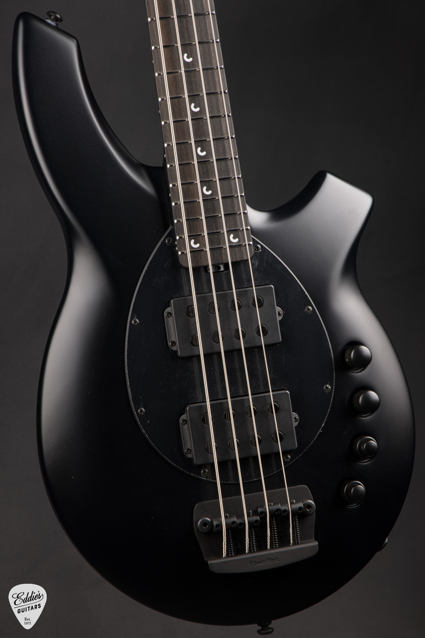Ernie Ball Music Man Bongo 4 HH - Stealth Black - Eddie's Guitars