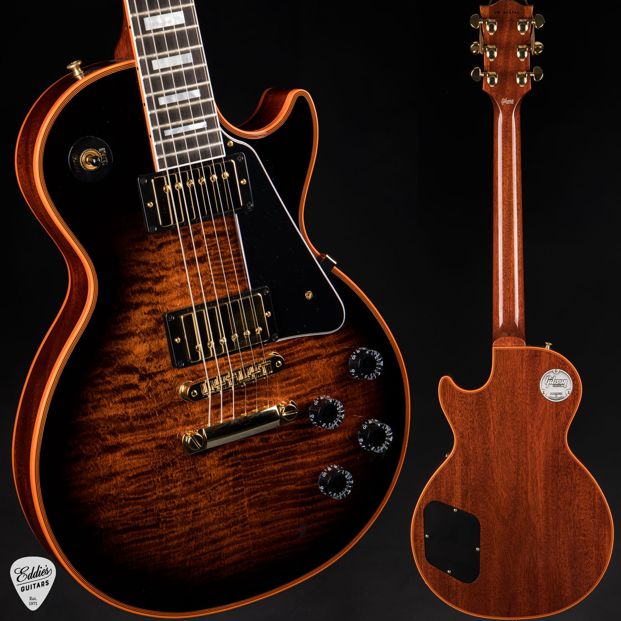 ギター Gibson Les Paul custom shop Gibson Les Paul Custom Figured, HAND SELECTED TOP, Orange Widow