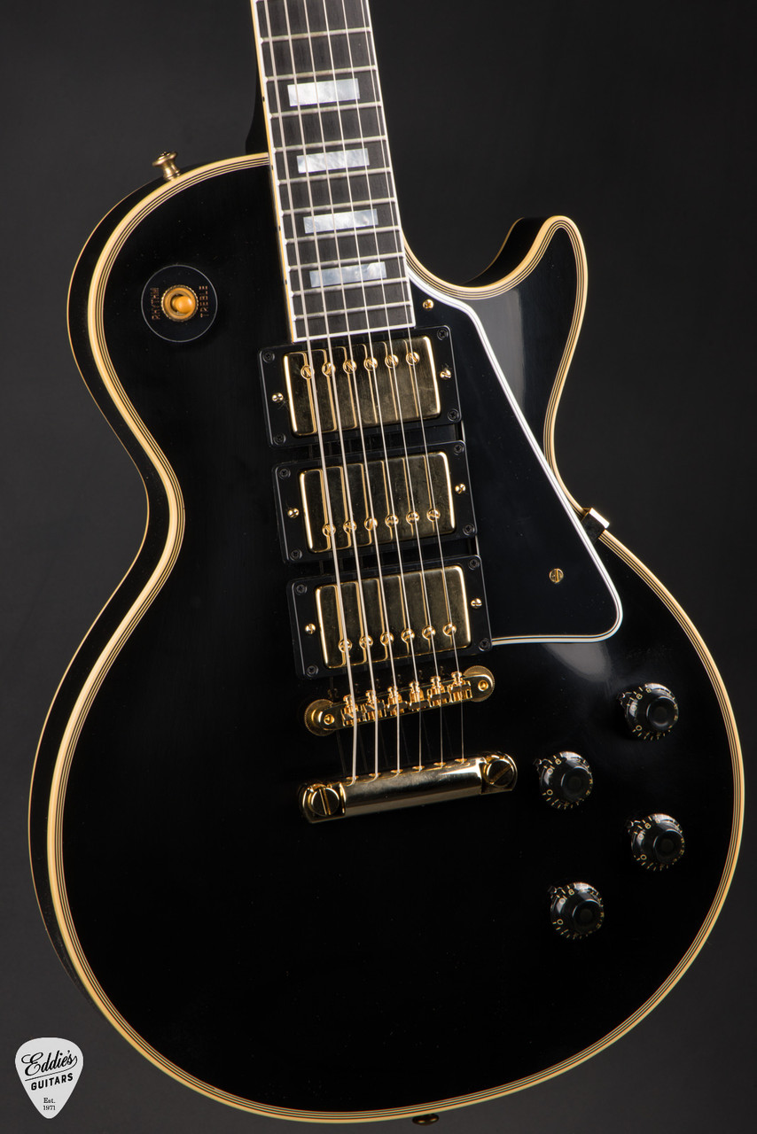 ギター Gibson custom shop 1957 les paul custom Gibson Custom Shop 1957 Les Paul Custom Reissue VOS 3 Pickup Ebony