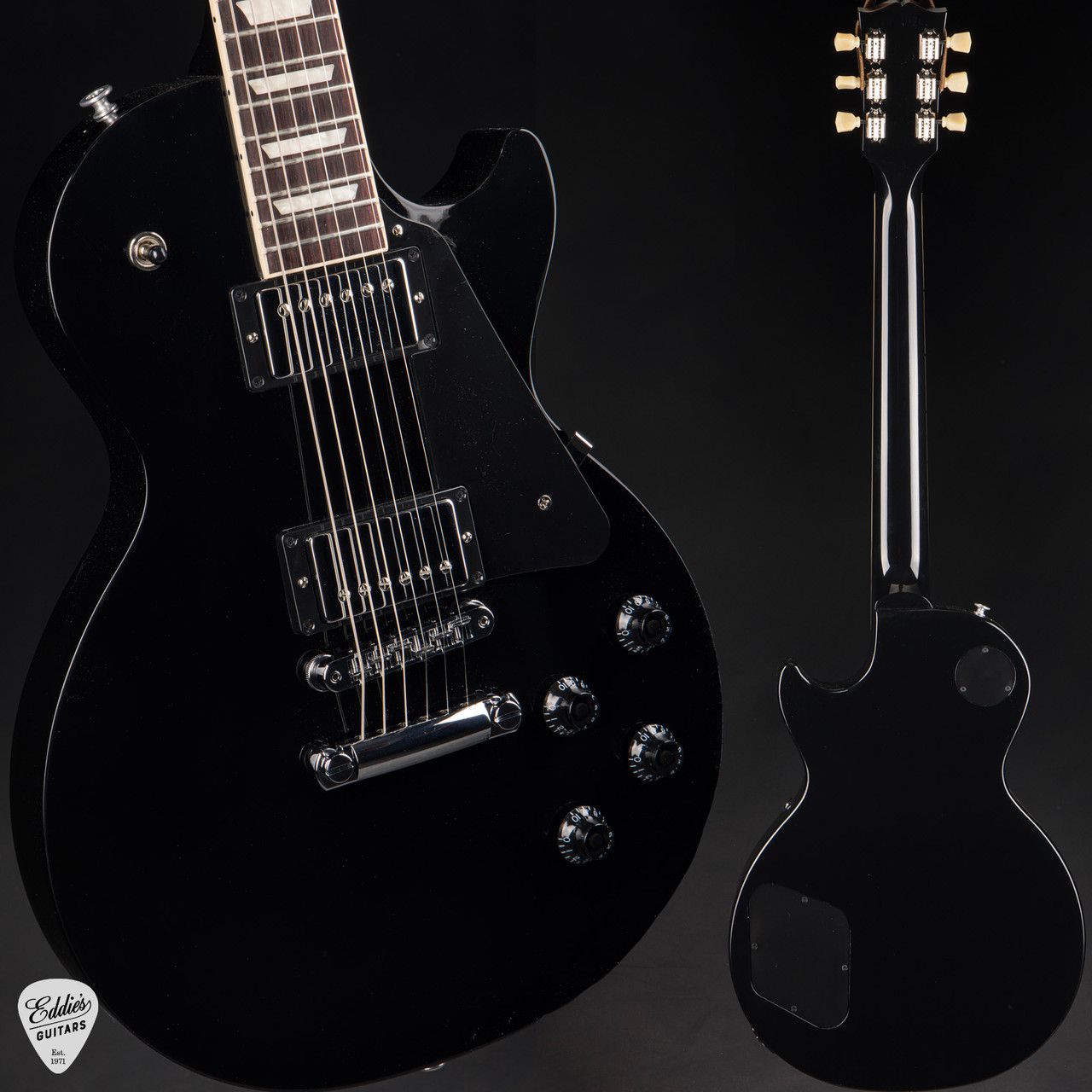 HOLD - Gibson Les Paul Studio Ebony 8.0 #228840242 - Eddie's Guitars