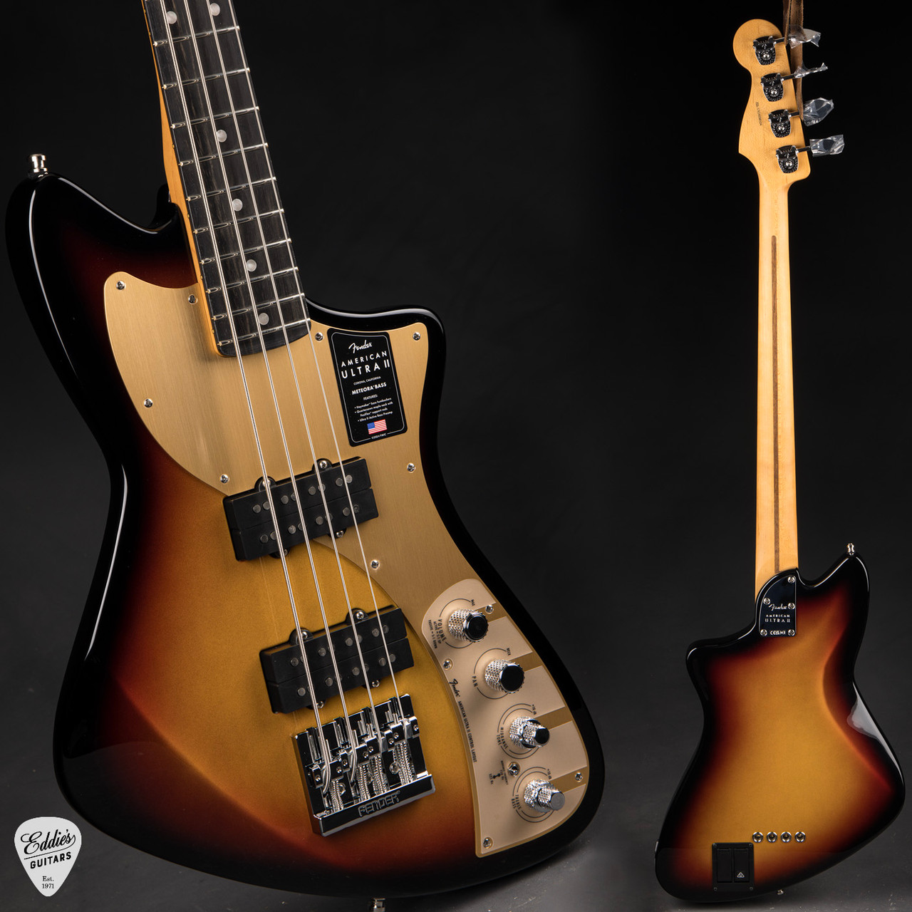 Fender American Ultra II Meteora Bass - Ultraburst - Eddie's Guitars