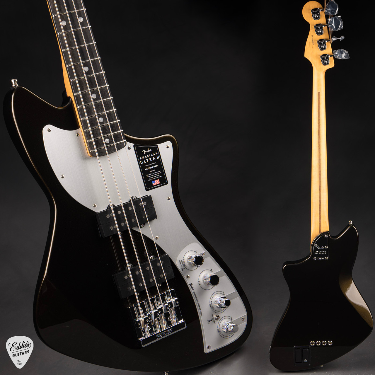 Fender American Ultra II Meteora Bass - Texas Tea - Eddie's Guitars