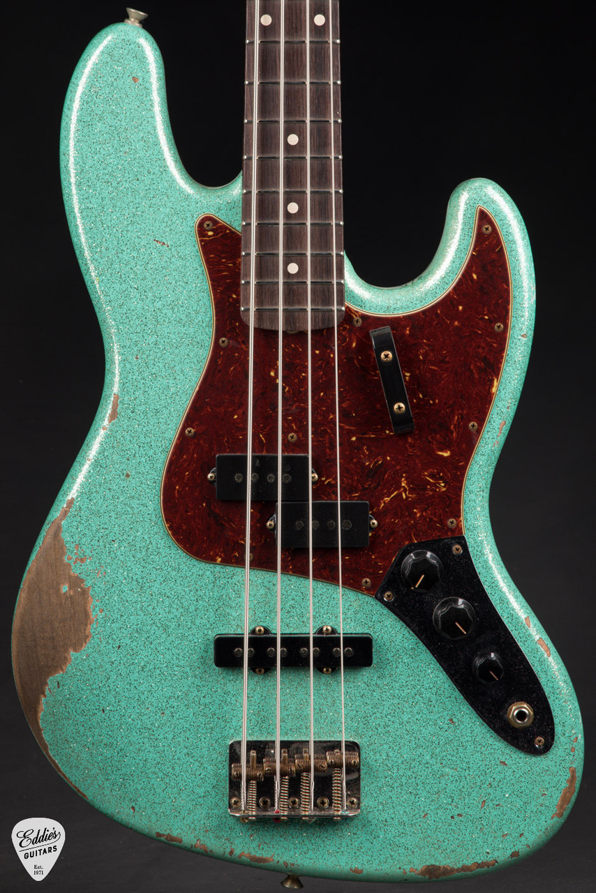 Fender Custom Shop 1964 Jazz Bass Heavy Relic P/J - Seafoam Green