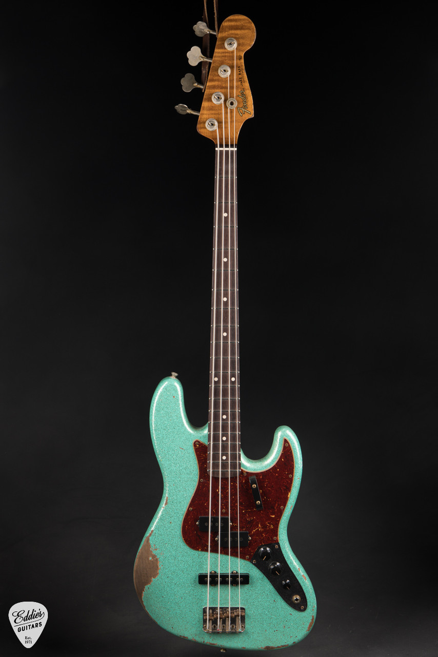 Fender Custom Shop 1964 Jazz Bass Heavy Relic P/J - Seafoam Green