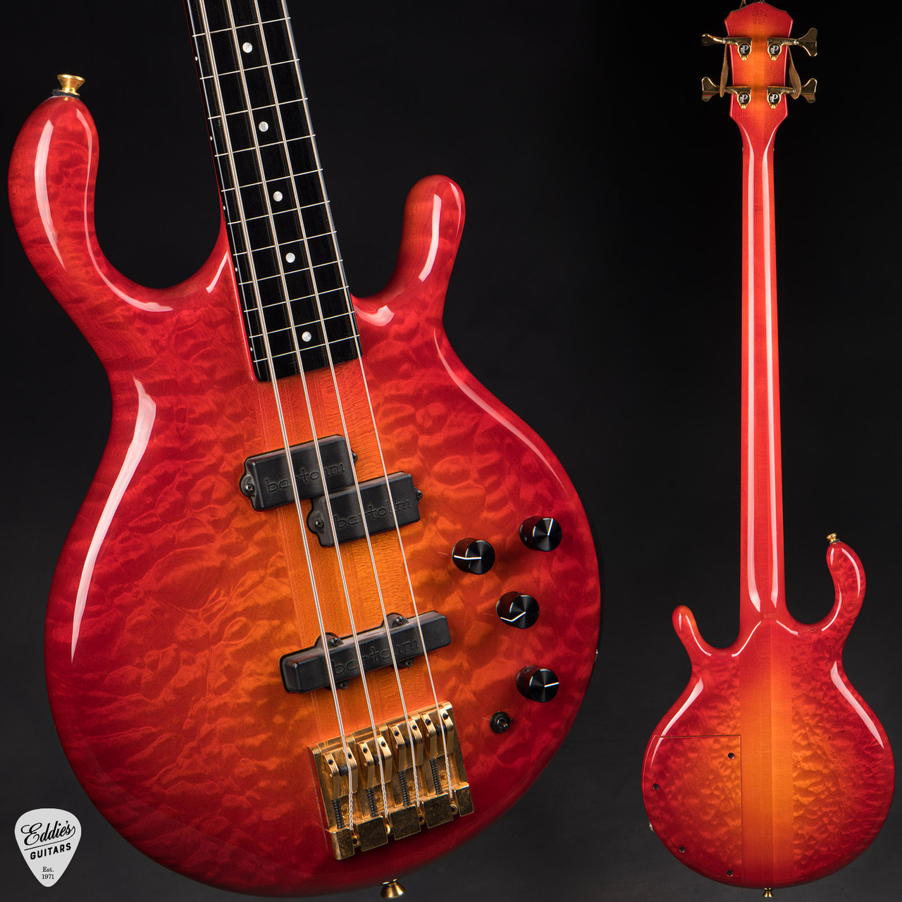 2003 - Pedulla MVP Buzz Fretless - Cherry Sunburst - Eddie's Guitars