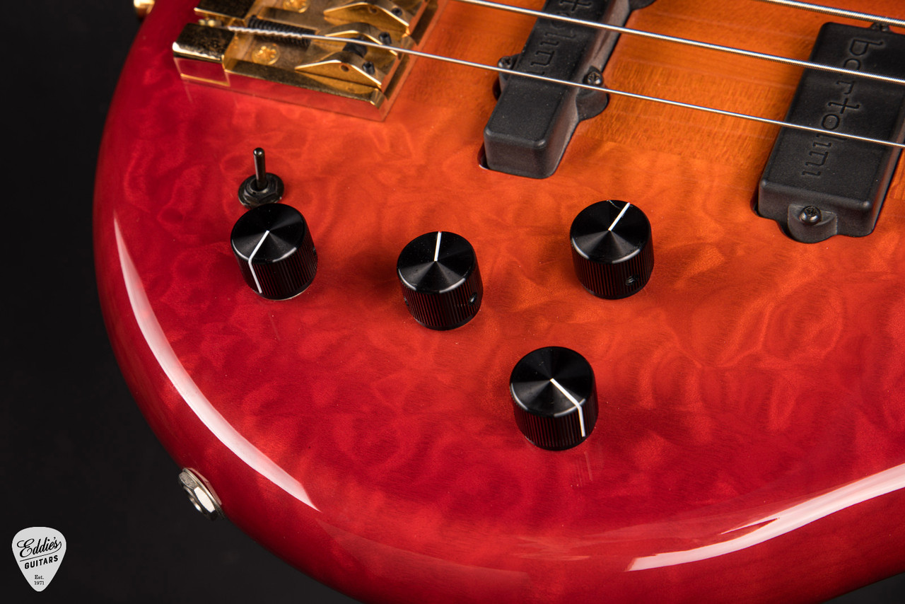 2003 - Pedulla MVP Buzz Fretless - Cherry Sunburst - Eddie's Guitars