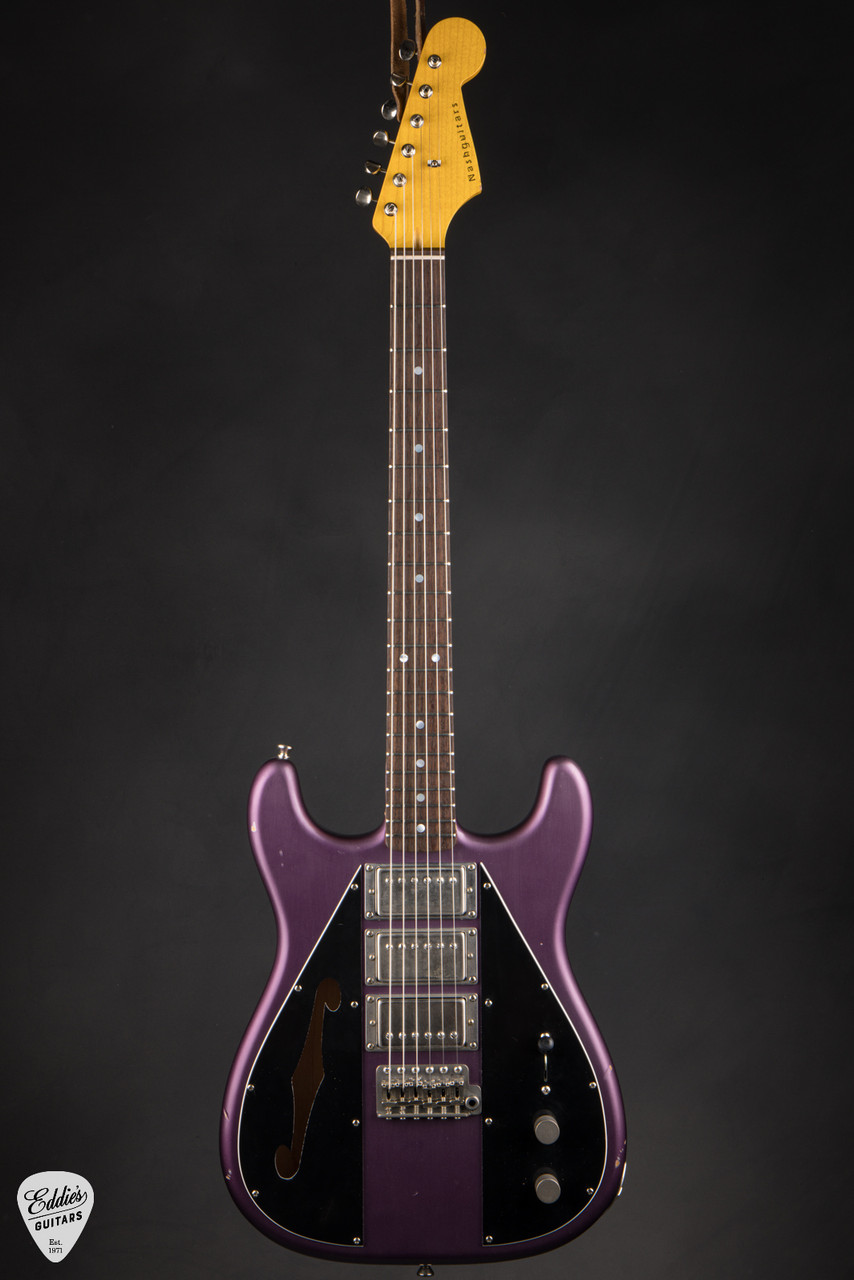 ギター Nash Guitars NF-3 Nash Wayfarer WF3/Trem - Grape Metallic - Eddie's Guitars