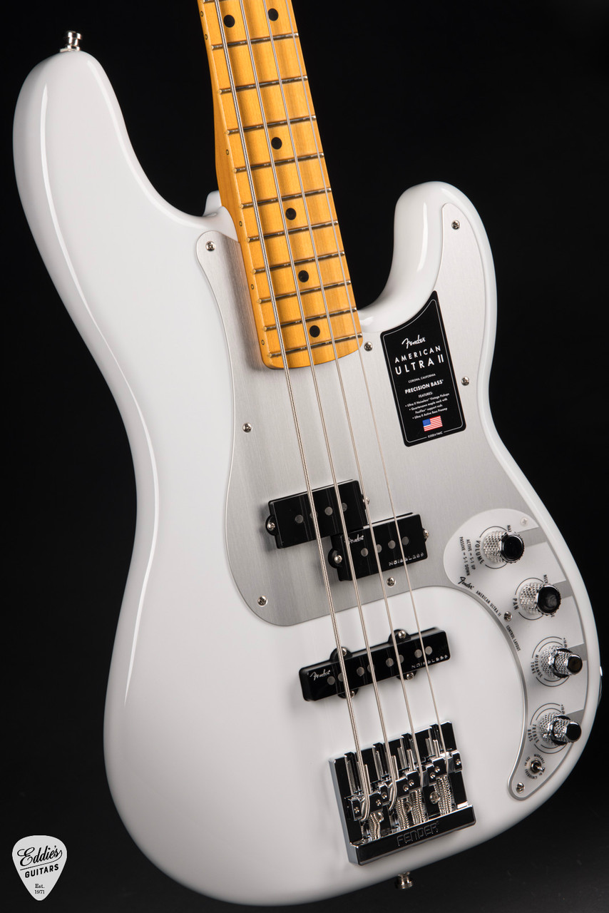 Fender American Ultra II Precision Bass - Avalanche - Eddie's Guitars