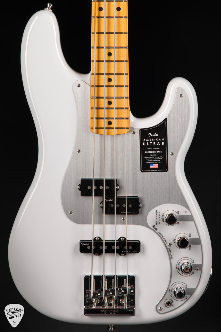 Fender American Ultra II Precision Bass - Avalanche - Eddie's Guitars