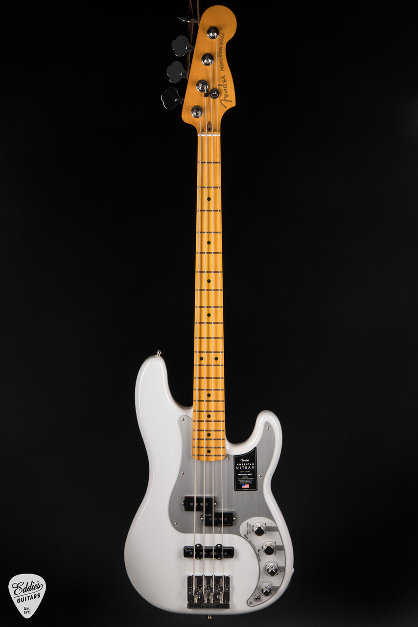 Fender American Ultra II Precision Bass - Avalanche - Eddie's Guitars