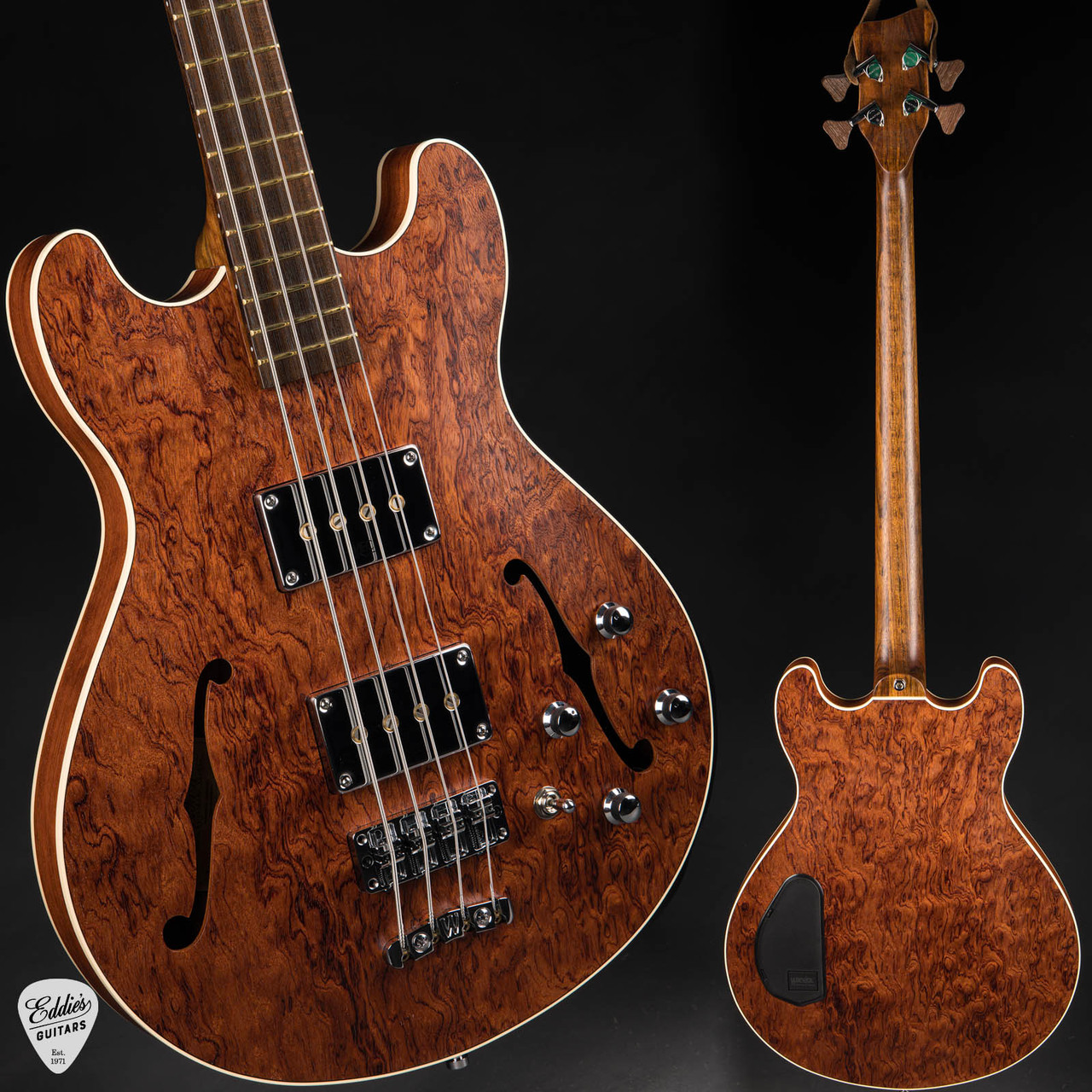 ベース Warwick custom masterbuild Warwick Custom Shop Masterbuilt Star Bass II Bubinga - Natural