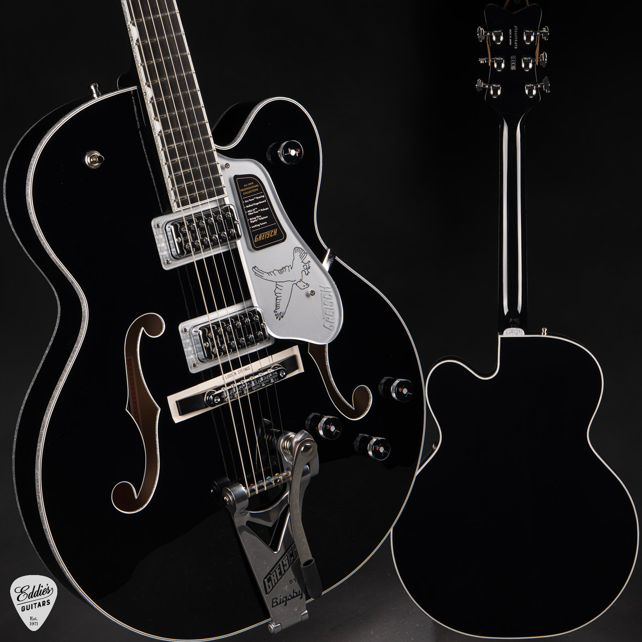 Gretsch Pro Falcon Hollow Body with String-Thru Bigsby, Gold