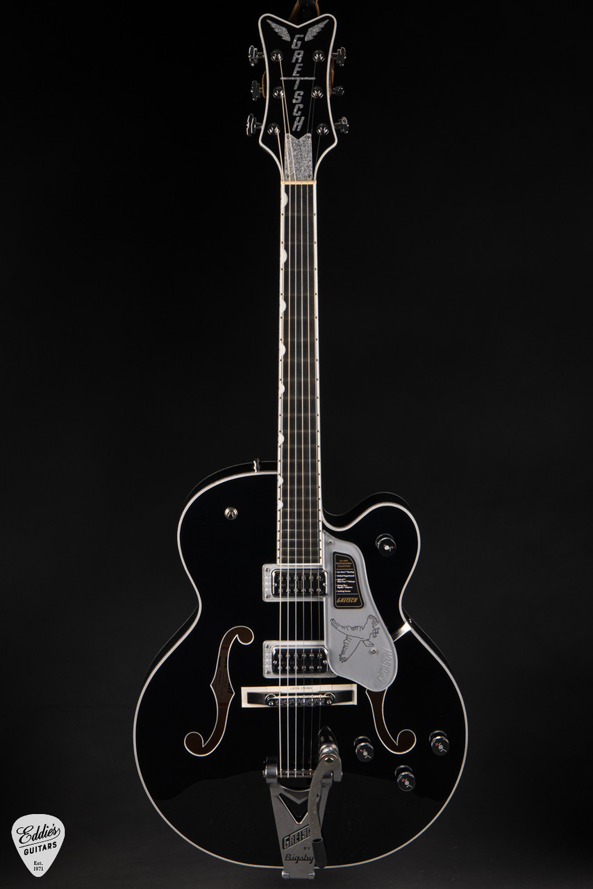 GRETSCH ギター electric Gold Bigsby, String-Thru with Body Hollow Falcon Pro Gretsch Black guitar ギター