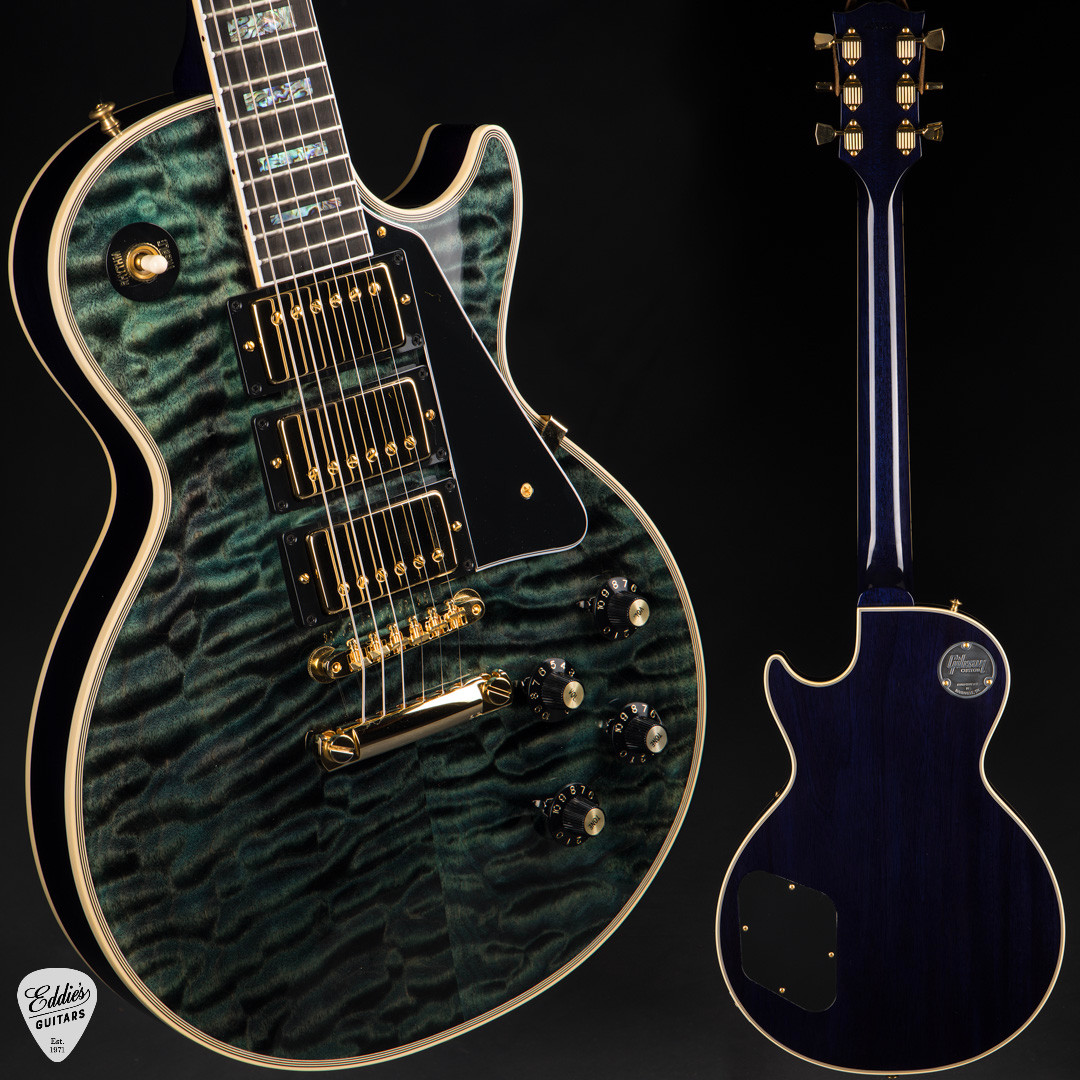 中華製Gibson レスポール　3ハム Gibson Custom Shop PSL '68 Les Paul Custom 3 Pickup/3A Nordic Blue