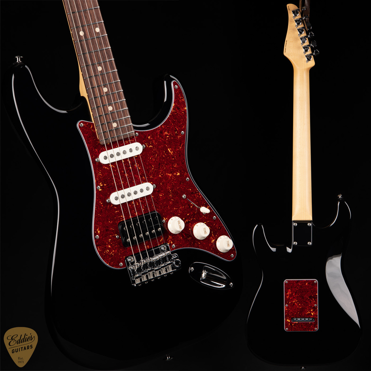 Hold - Suhr Classic S - Black - Eddie's Guitars