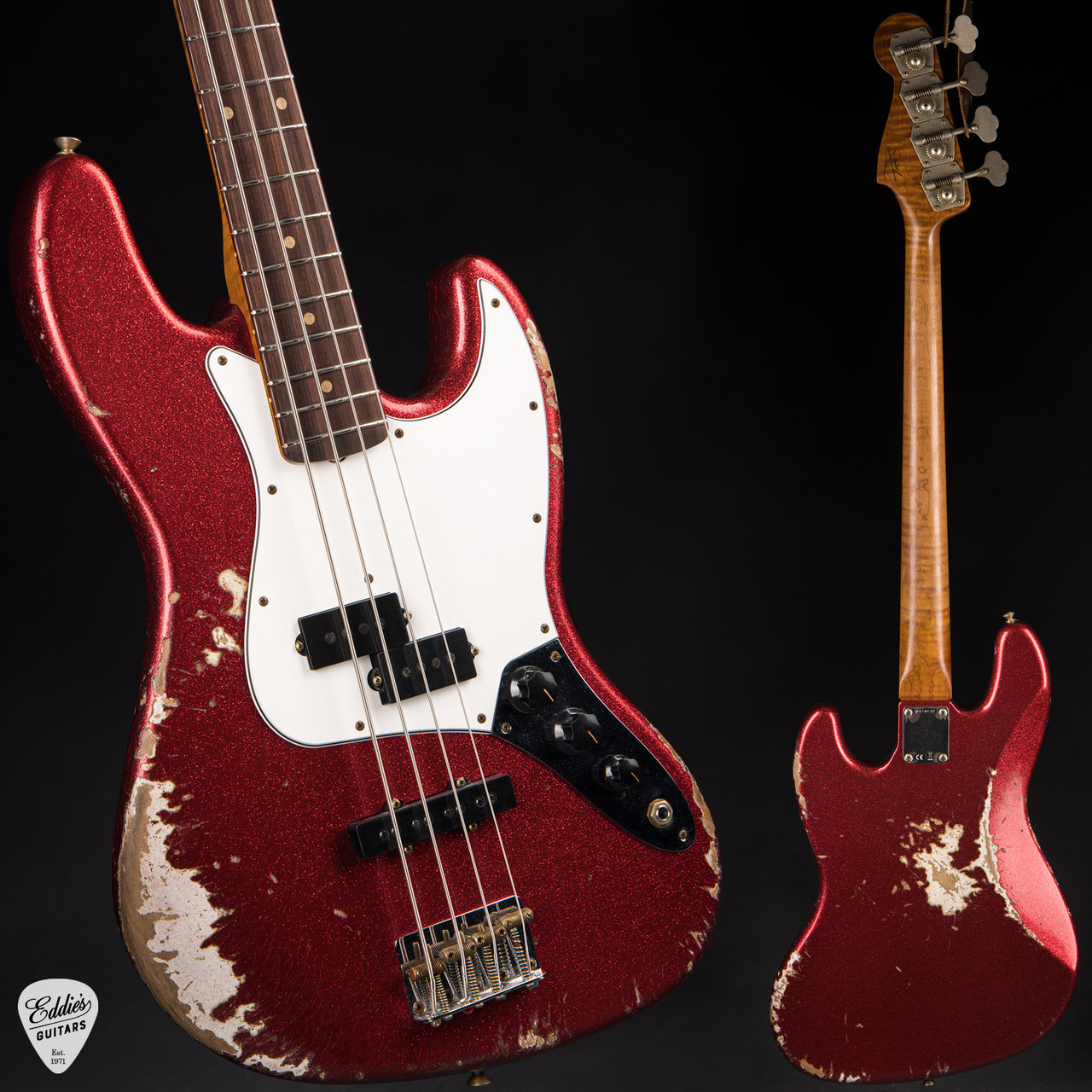ベース FENDER USA Custom Shop 1964 JAZZ BASS Fender Custom Shop 1964 Jazz Bass Heavy Relic P/J - Candy Apple