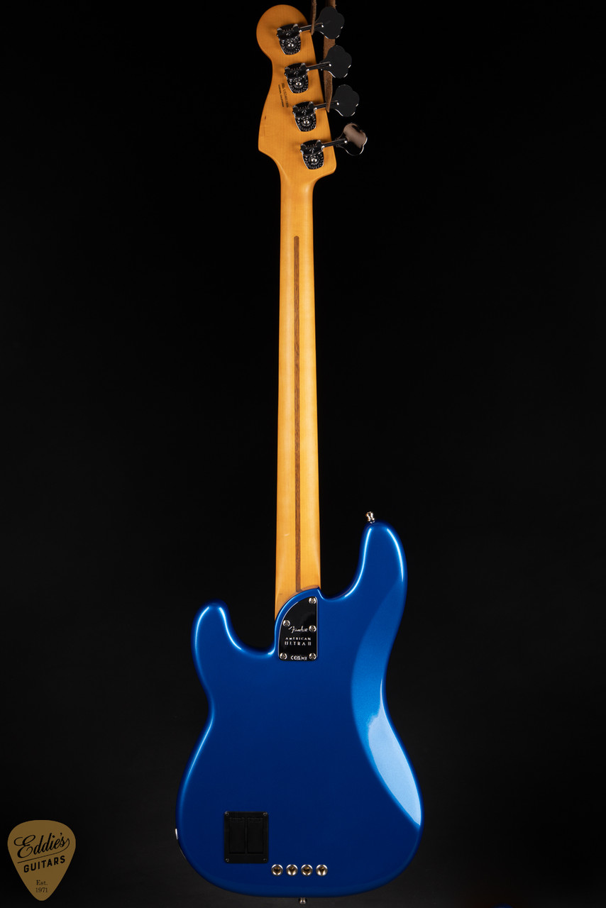 Fender American Ultra II Precision Bass - Noble Blue - Eddie's Guitars