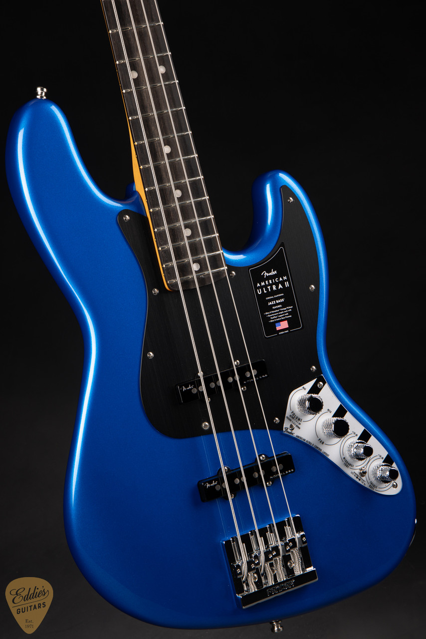 Fender ベース Fender American Ultra II Jazz Bass - Noble Blue - Eddie's Guitars