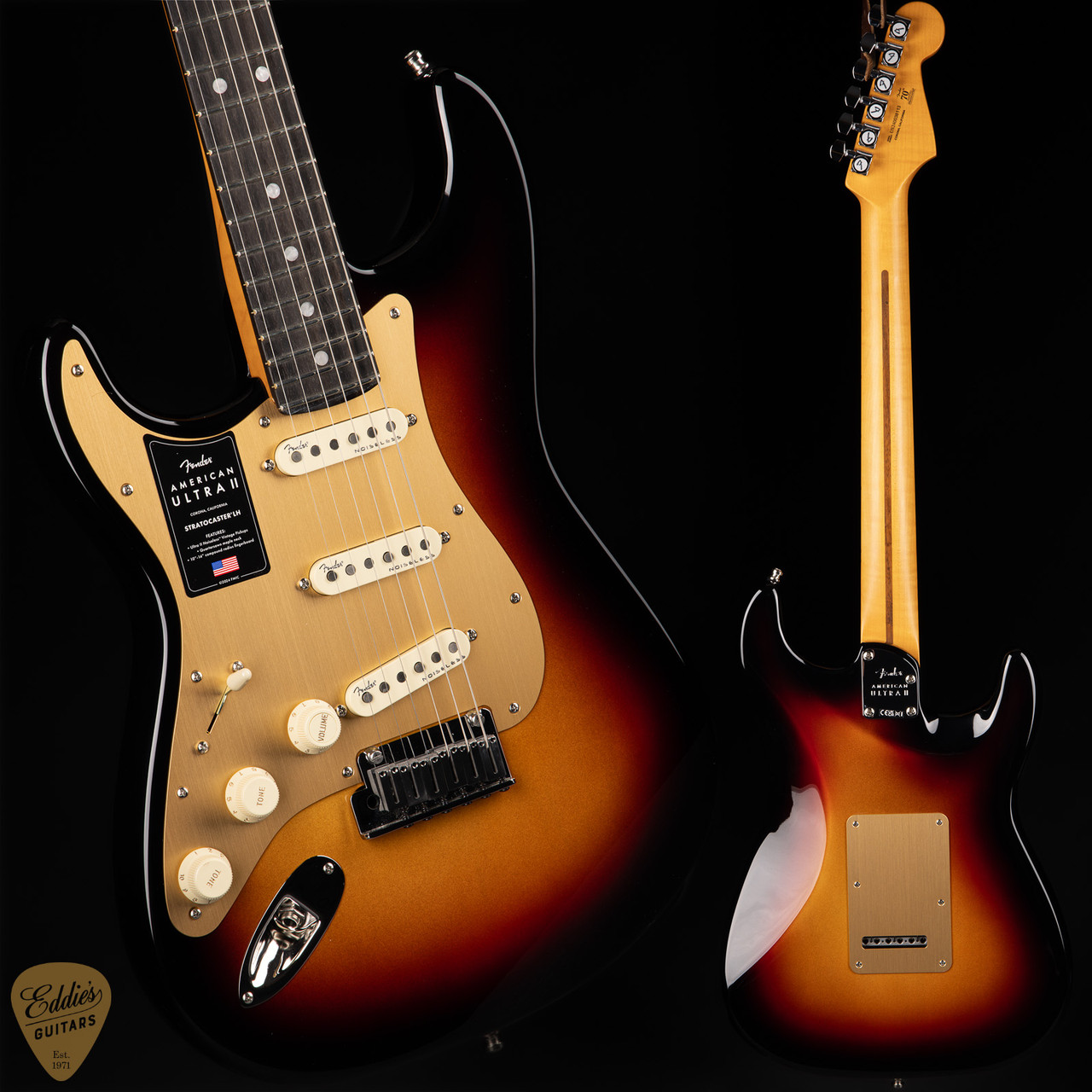 新春特価 Fender USA American Stratocaster LH Fender American Ultra II Stratocaster Left Handed - Ultraburst