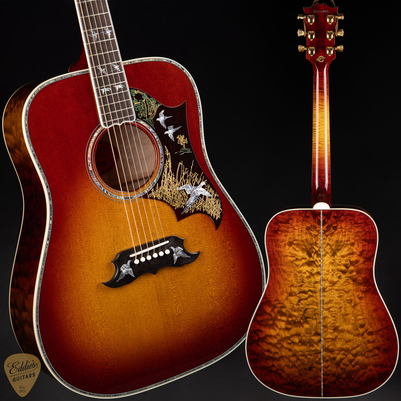 Gibson Custom Shop PSL Doves in Flight Quilt Wildfire Burst 4.10