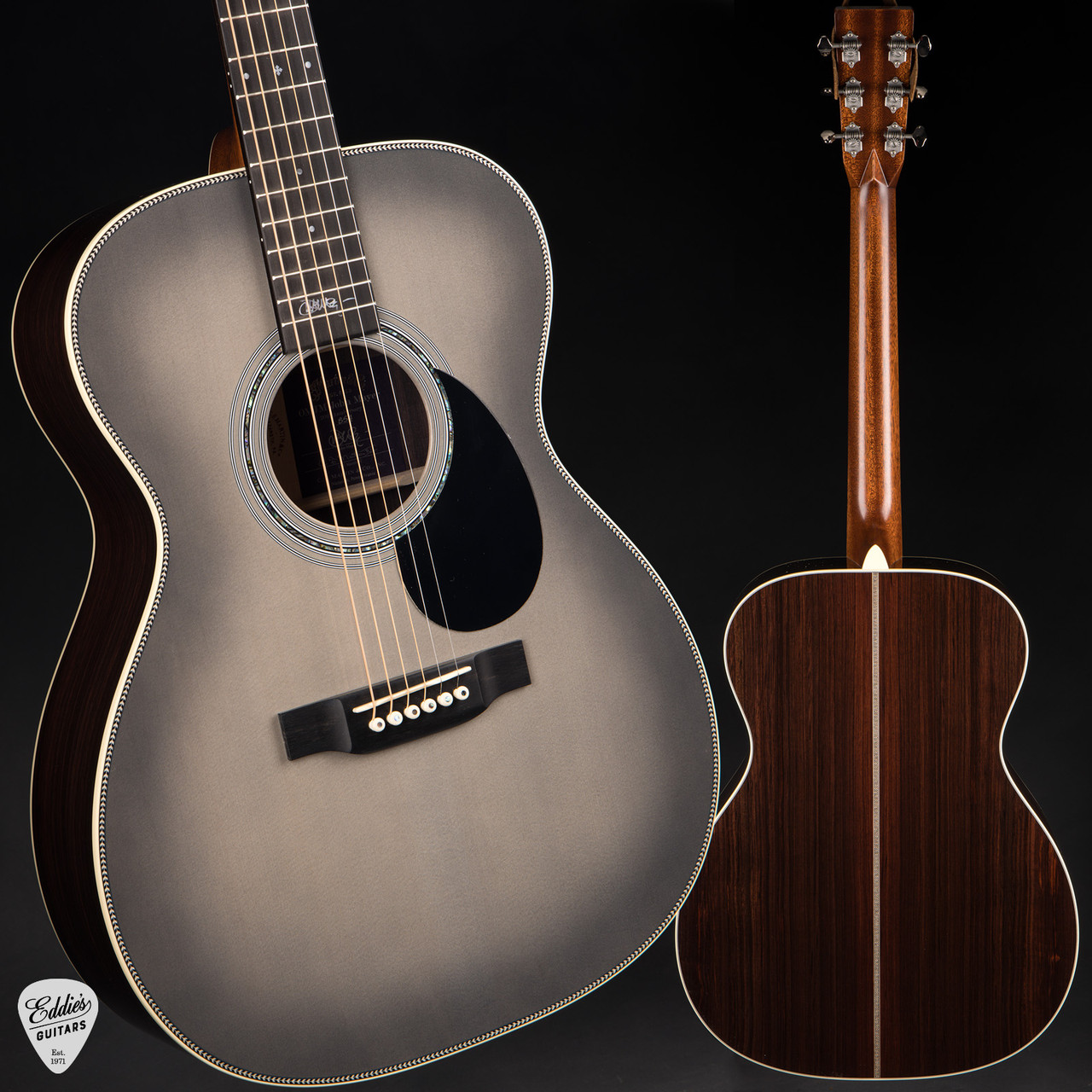 Martin OMJM John Mayer 20th Anniversary #854 - Platinum Gray Burst 
