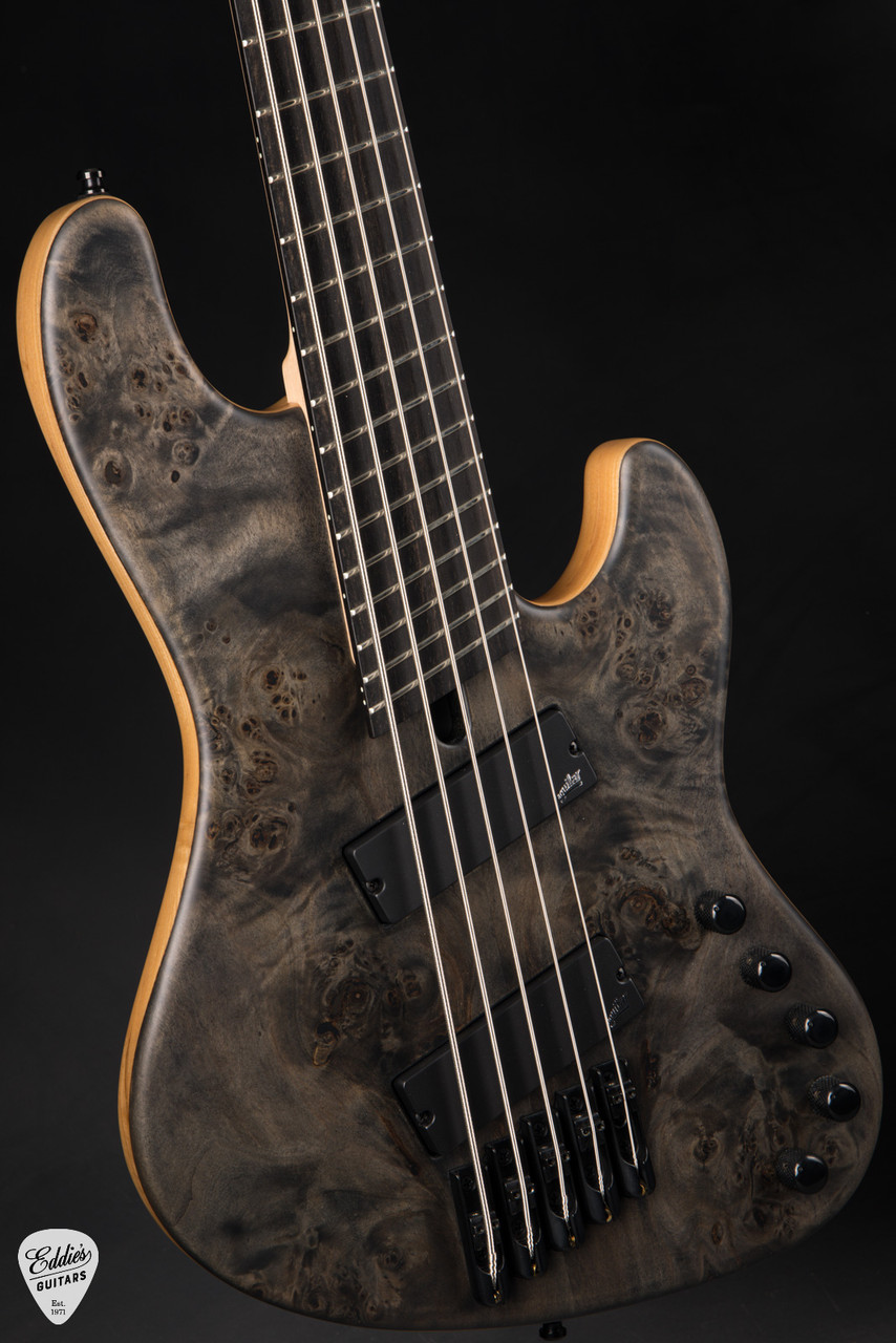 Mayones Jabba Custom EP VF 5 - Transparent Black Satin - Eddie's