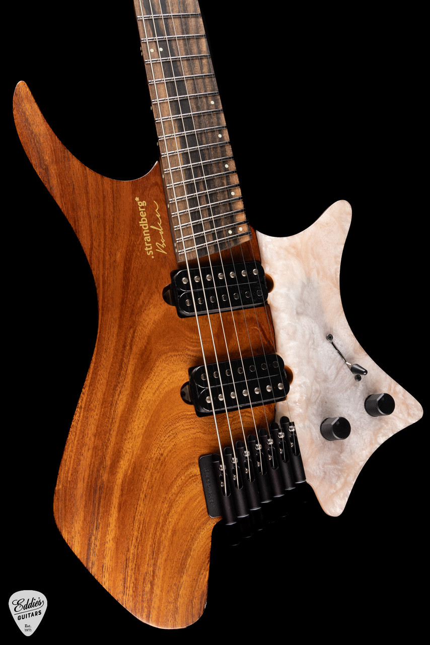 Strandberg Boden J Artisan 7 Koa - Natural White Resin - Eddie's
