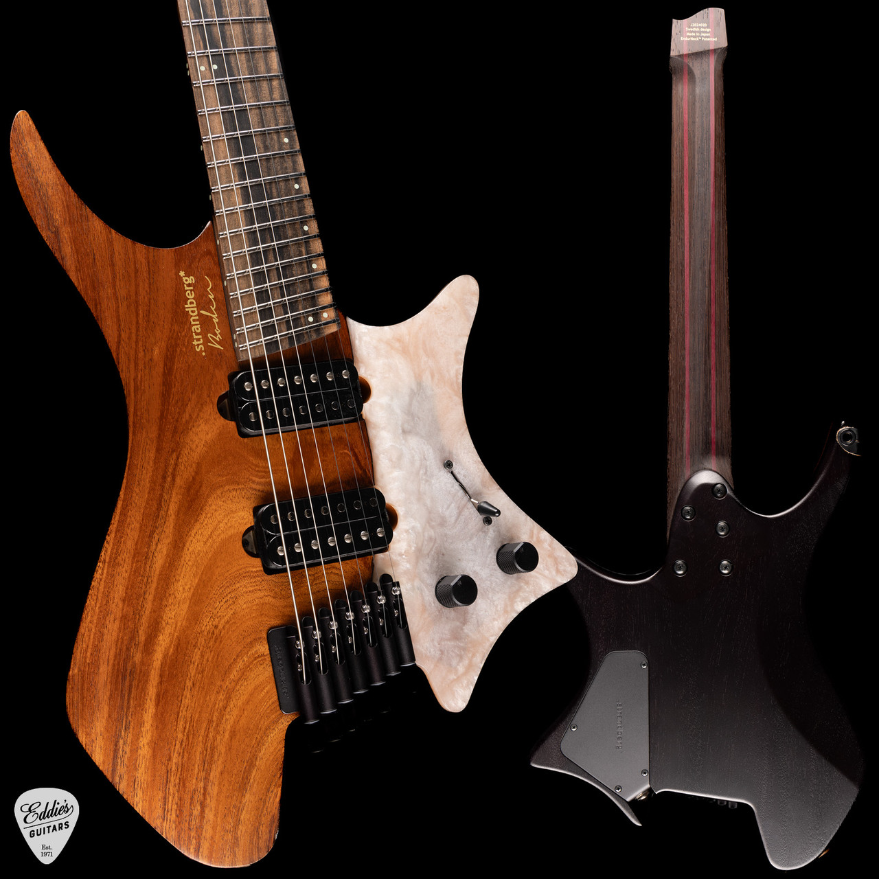 Strandberg Boden J Artisan 7 Koa - Natural White Resin - Eddie's