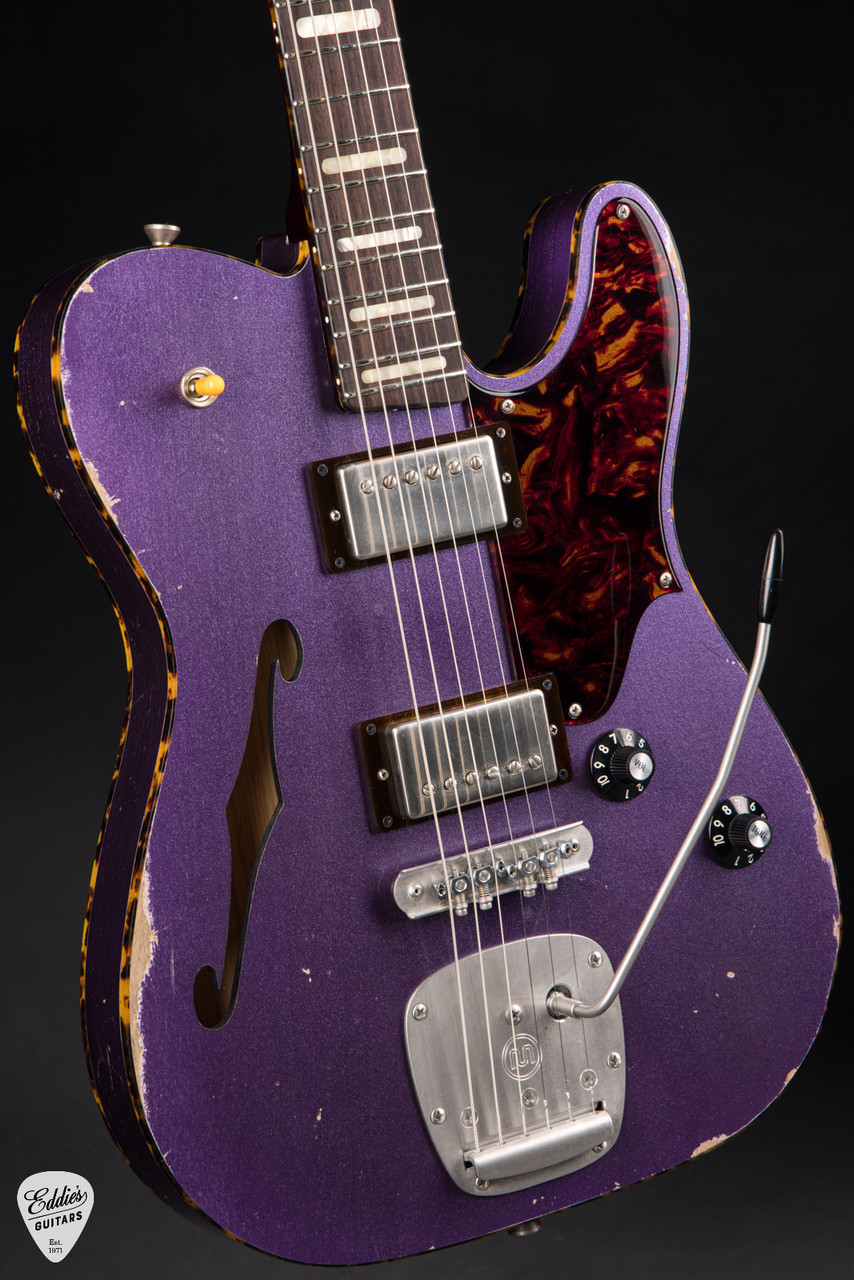 MARIANNA マリアンナ　スタンダード　ナノキューブ　エマルション Castedosa Marianna Semi-Hollow - Aged Purple Metallic - Eddie's