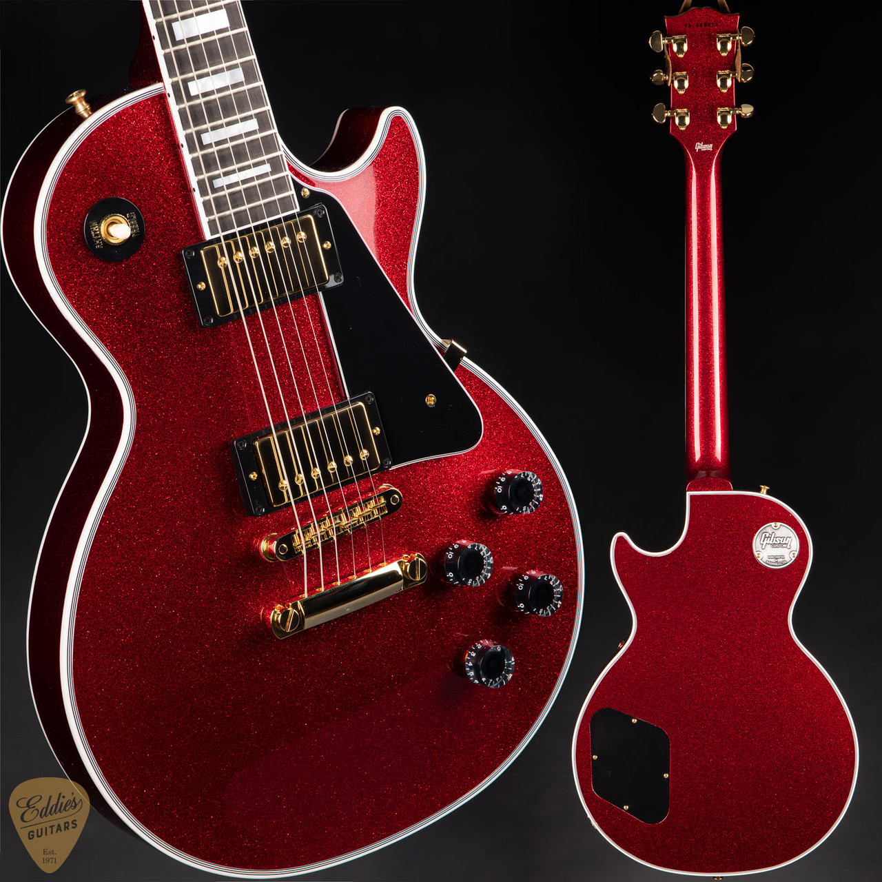 Gibson Custom Shop PSL Les Paul Custom Gloss Wine Red Sparkle 9.3