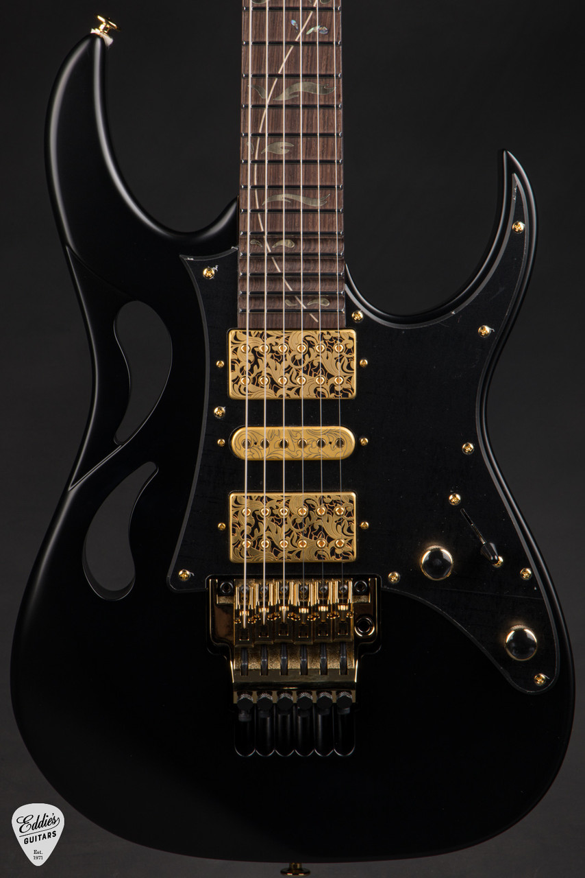Ibanez PIA3761XB Steve Vai Signature - Onyx Black - Eddie's Guitars