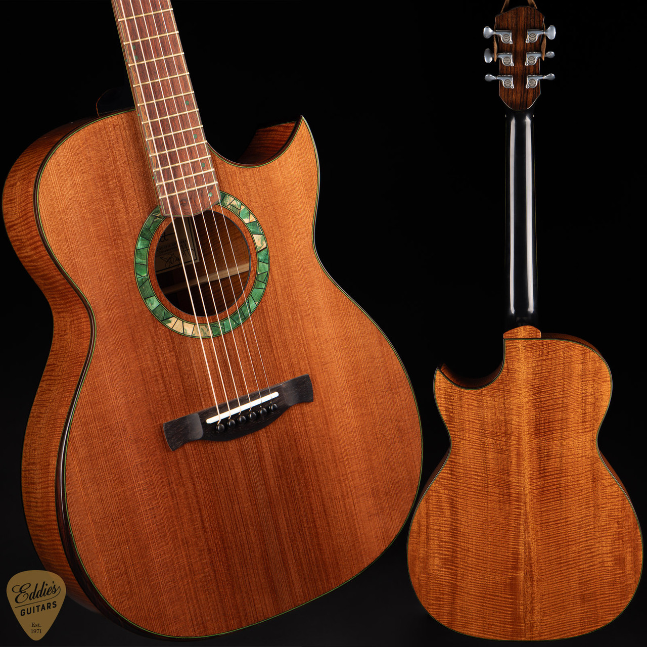 Jeff Jewitt OM-C - Sinker Redwood & Fiddleback Mahogany - Eddie's