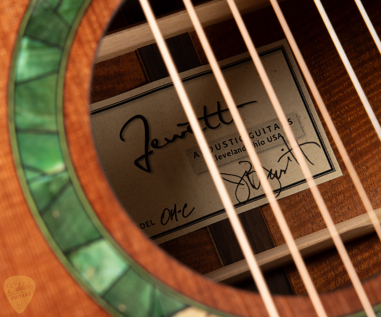 Jeff Jewitt OM-C - Sinker Redwood & Fiddleback Mahogany - Eddie's