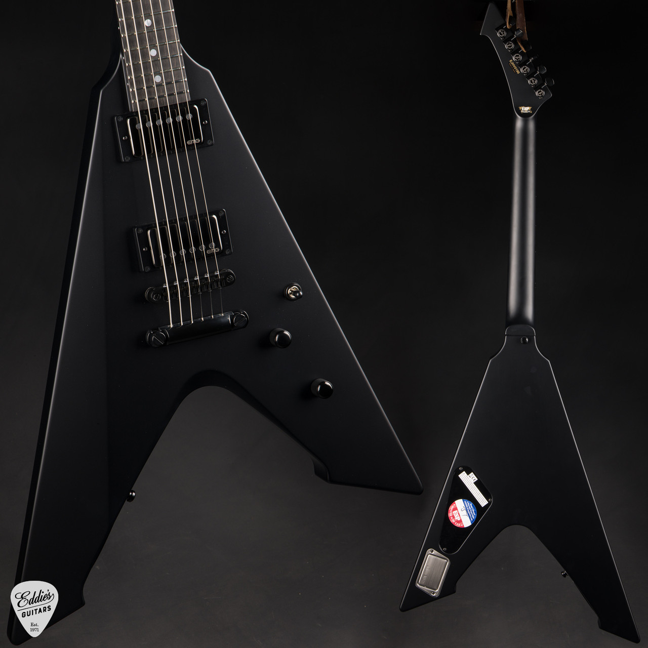 ESP James Hetfield Vulture - Black Satin - Eddie's Guitars
