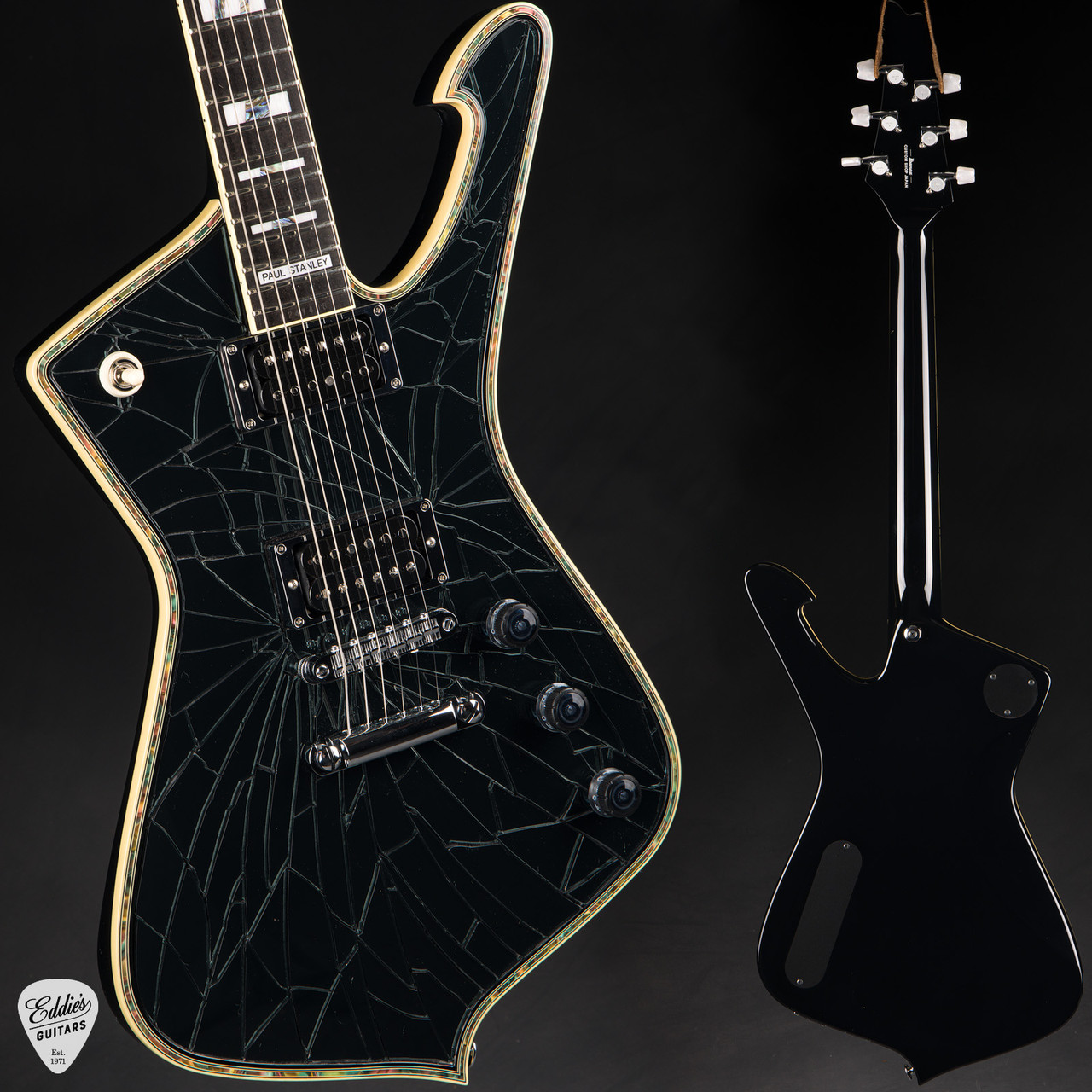 Ibanez PS3CM Paul Stanley Signature - Cracked Glass - Eddie's Guitars
