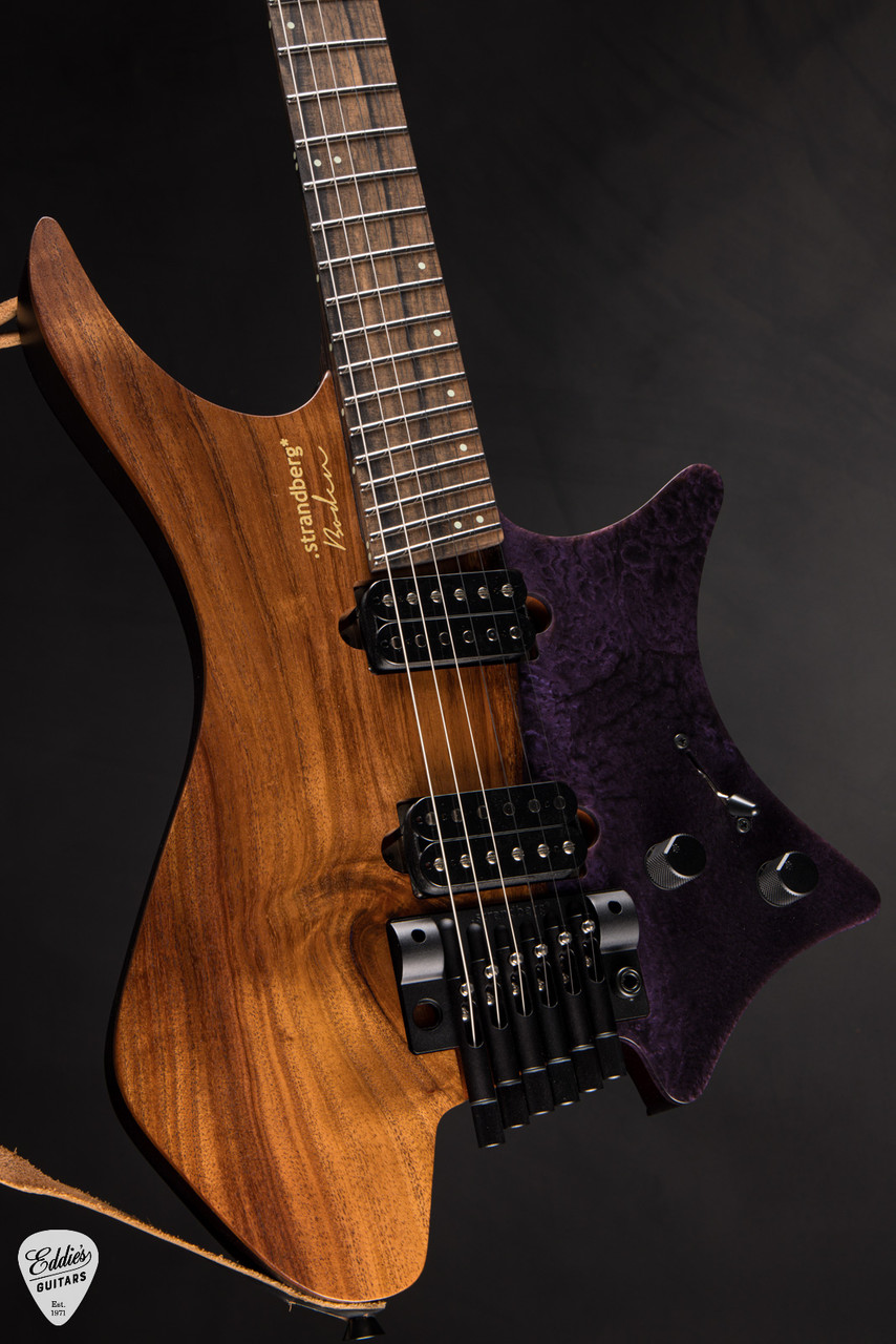 Hold-Strandberg Boden J Artisan 6T - Natural Koa Purple Resin