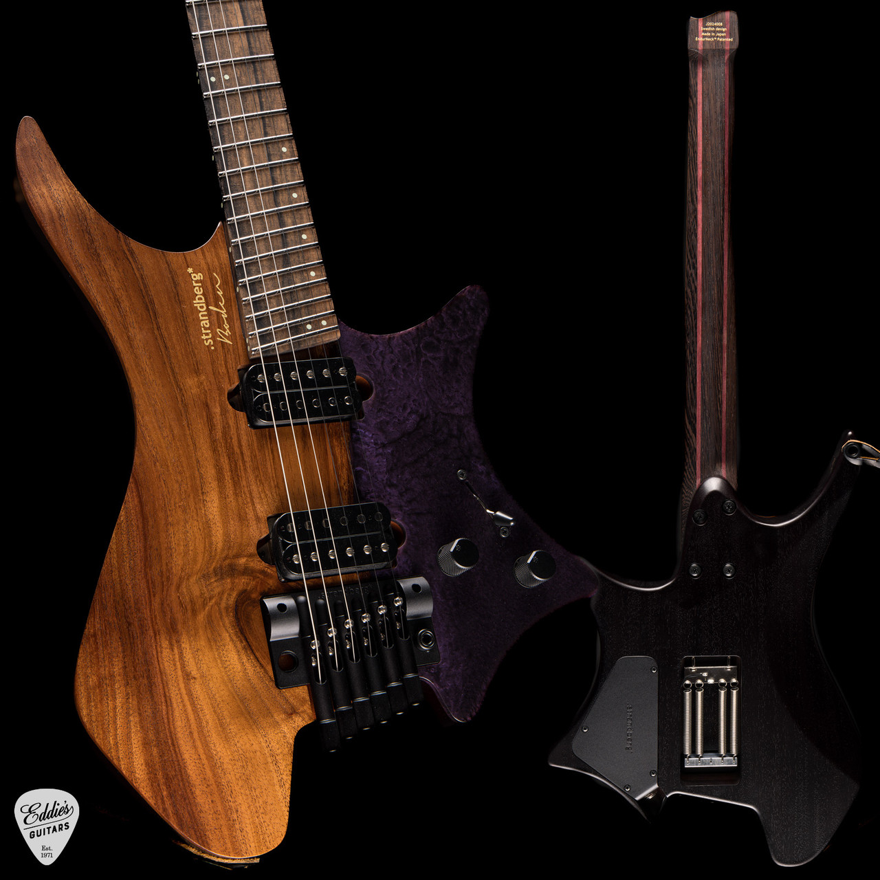 Hold-Strandberg Boden J Artisan 6T - Natural Koa Purple Resin