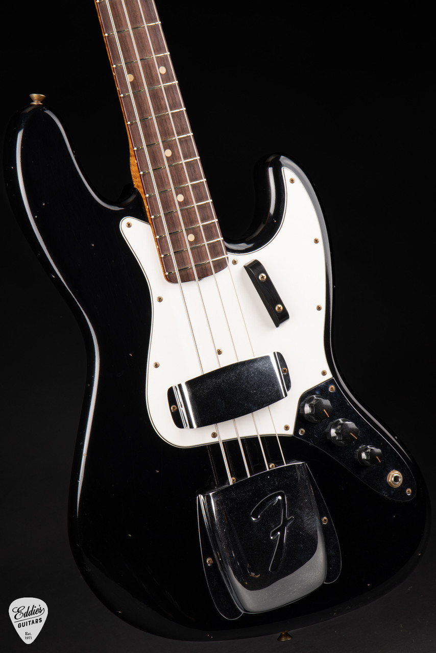ベース FENDER USA Custom Shop 1964 JAZZ BASS 2024 - Fender Custom Shop 1964 Jazz Bass Journeyman - Black
