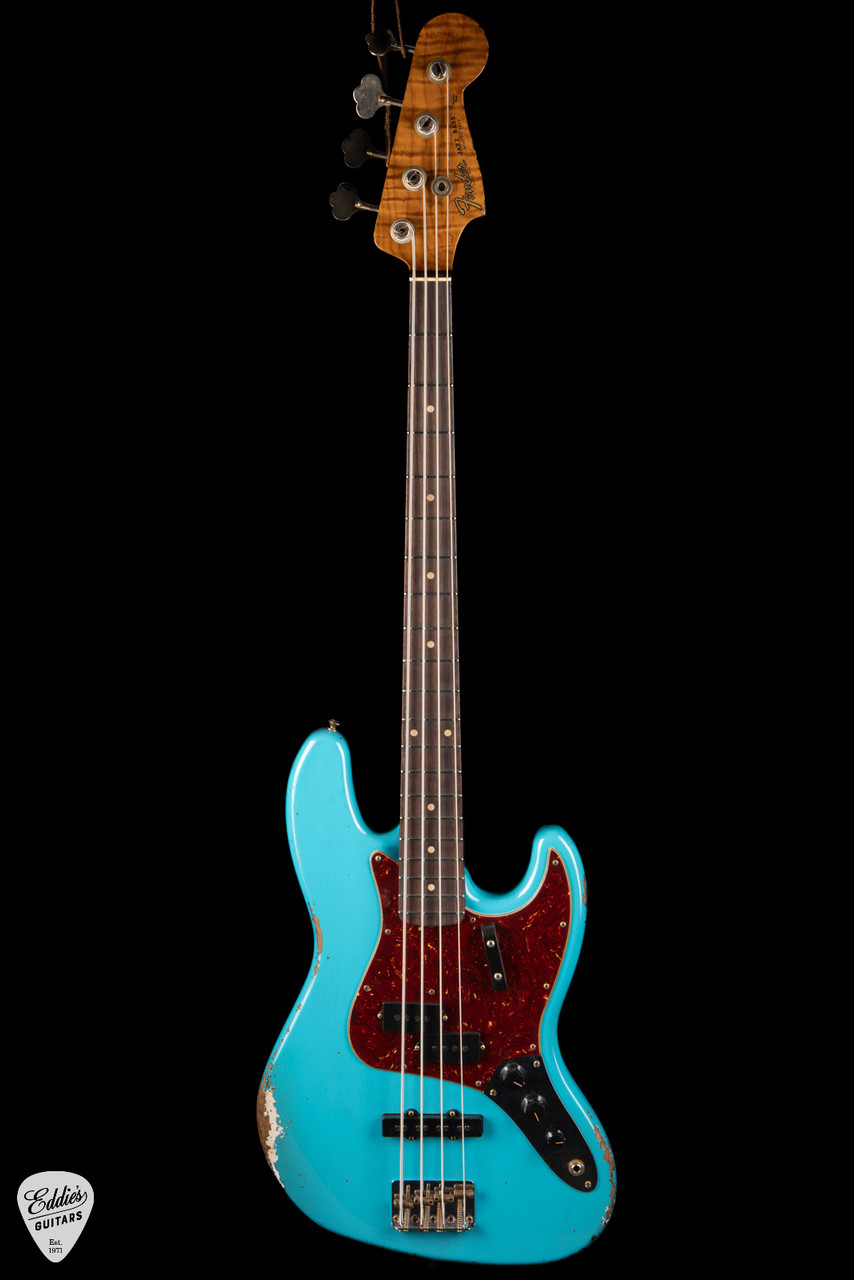 Fender Custom Shop 1964 Jazz Bass Heavy Relic P/J - Taos Turquoise