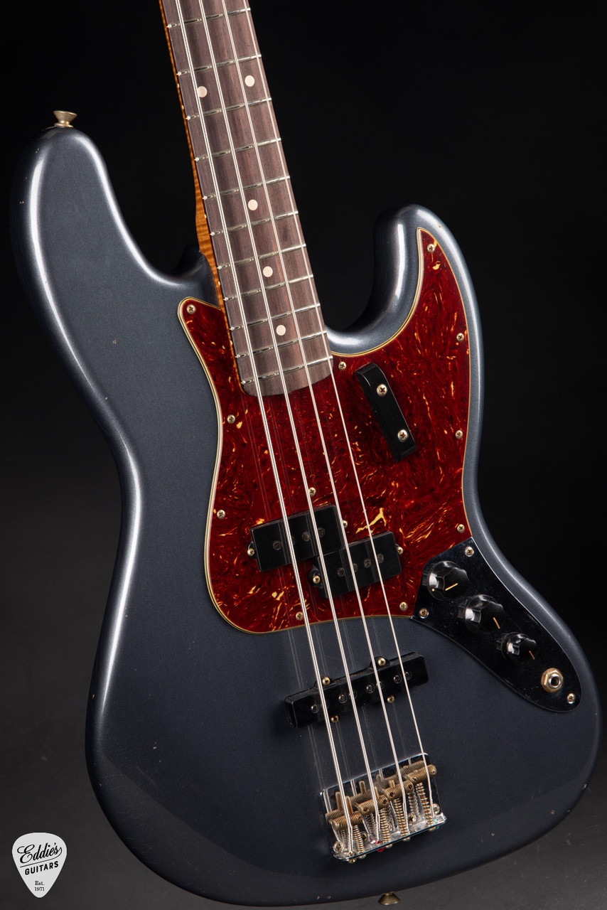fender custom shop jazz bass フェンス Fender Custom Shop 1964 Jazz Bass Journeyman Relic P/J - Charcoal