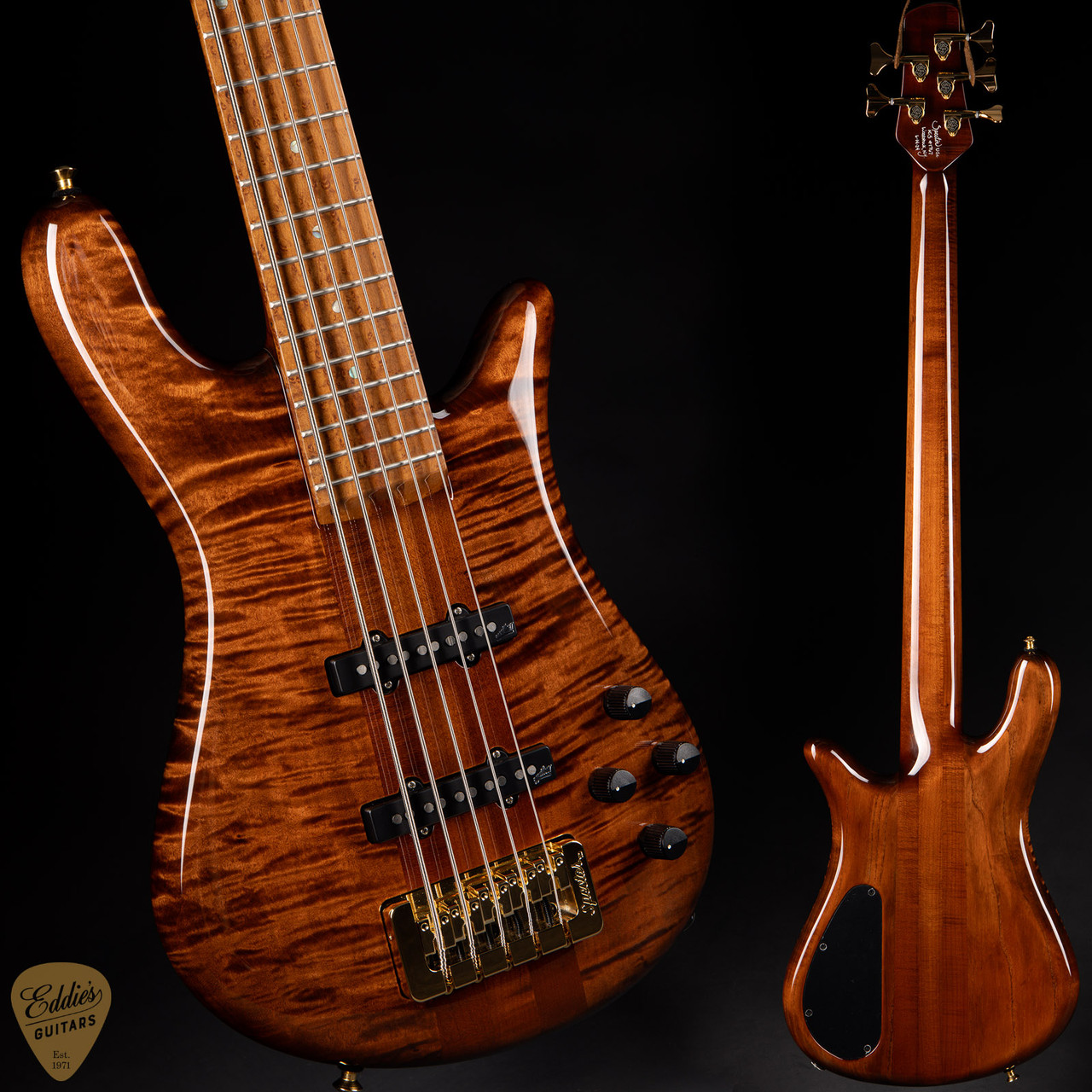 ベース spector usa NS-5SH Spector NS-5XL Neck Thru - Caramel Custom - Eddie's Guitars