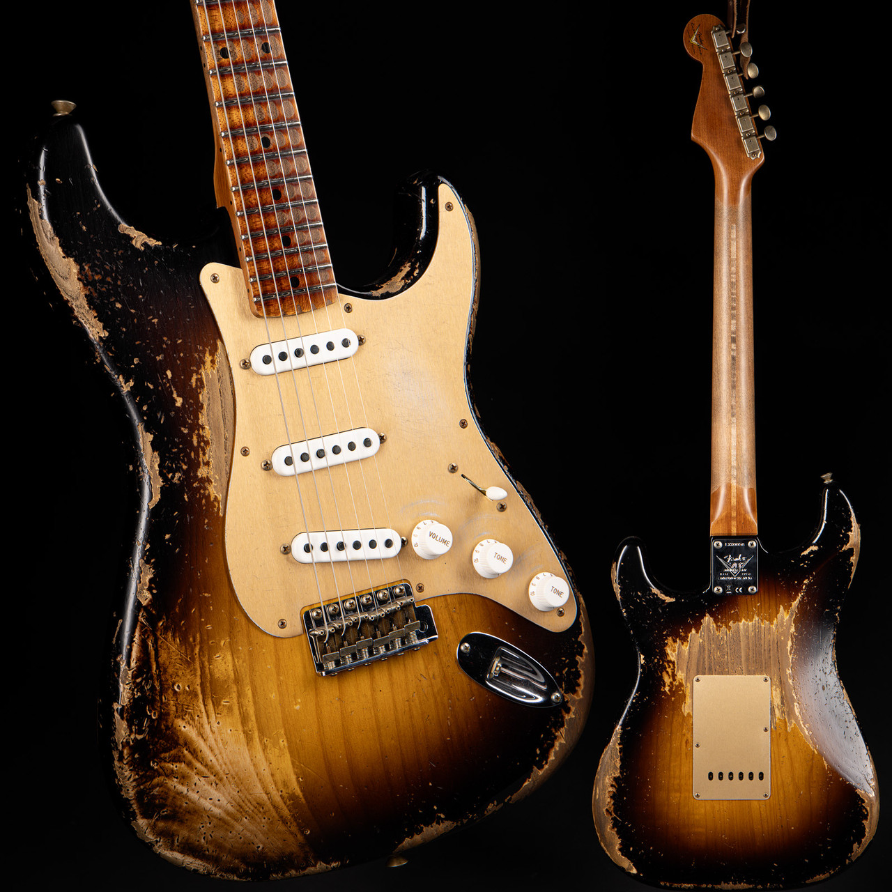 ★Custom HardRelic Sunburst Stratocaster★ Fender Custom Shop LTD 1954 Roasted Stratocaster Super Heavy Relic