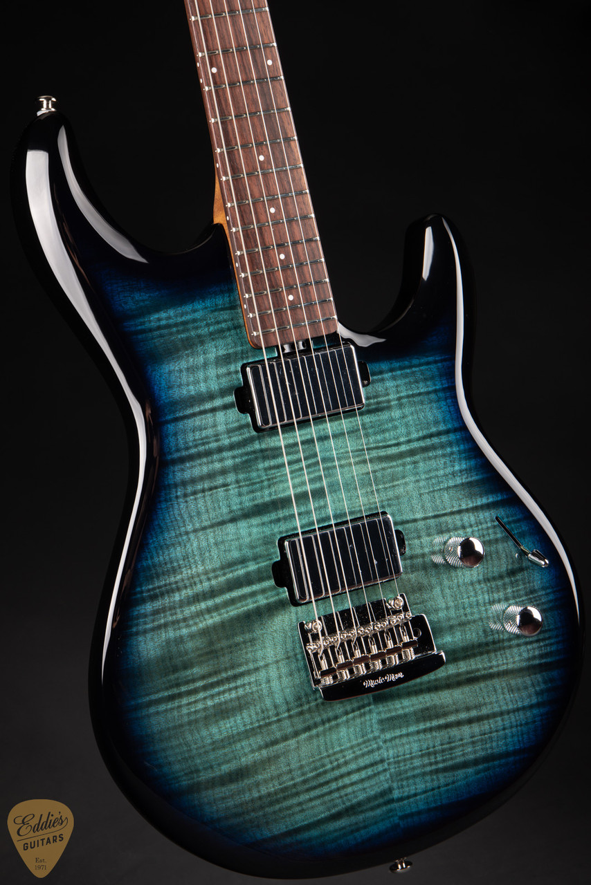Ernie Ball Music Man Luke 4 HH - Blue Flame - Eddie's Guitars