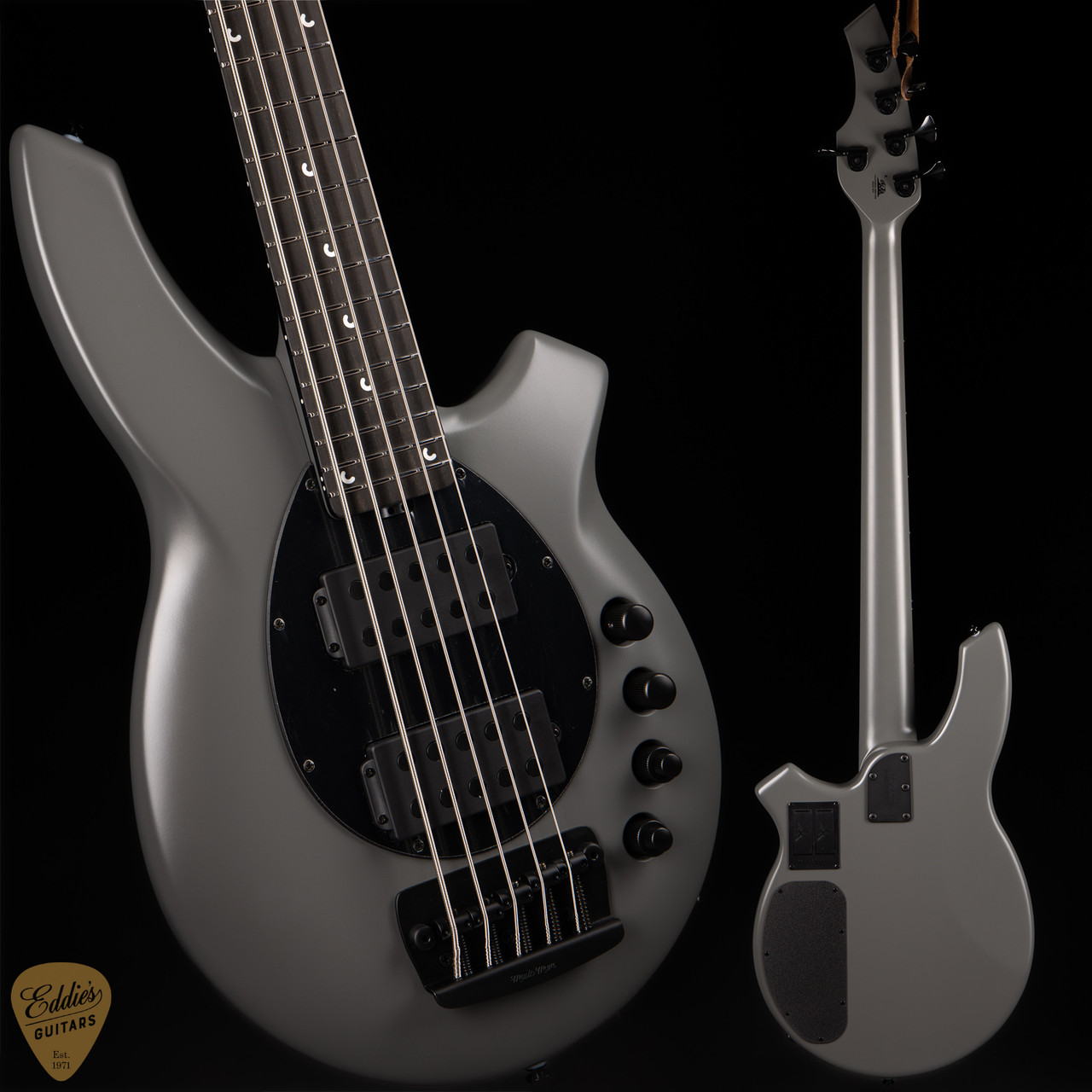 2024 - Ernie Ball Music Man Bongo 5 HH - Titan Gray - Eddie