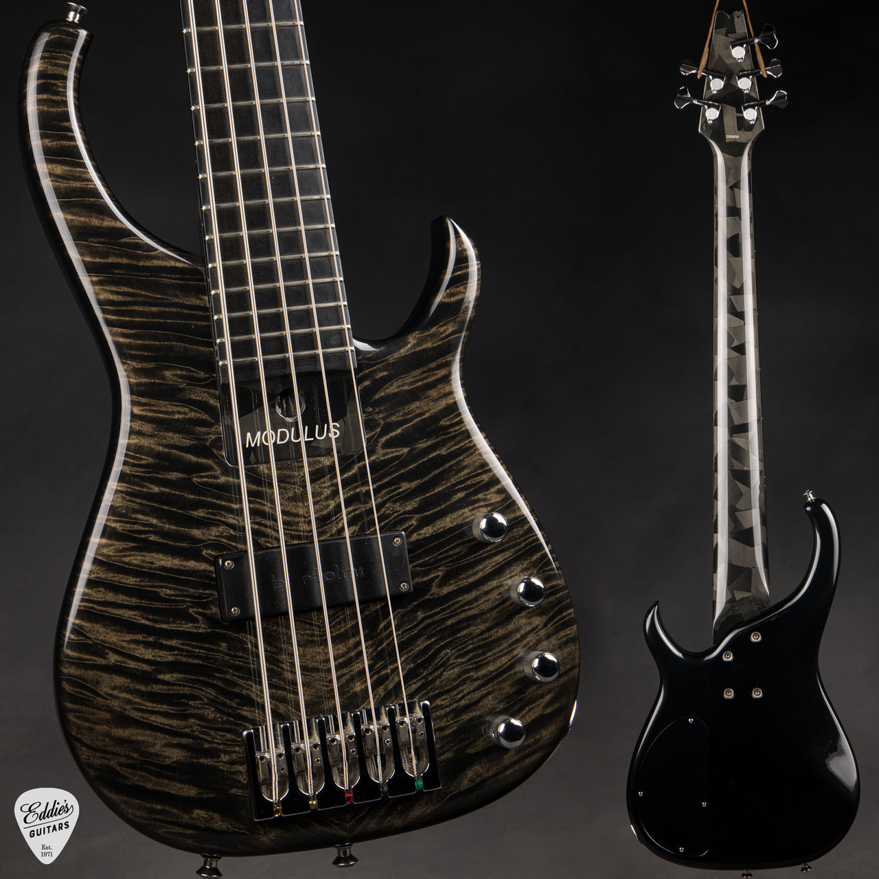 2003 - Modulus Quantum Wide 5 SS - Trans Black - Eddie's Guitars