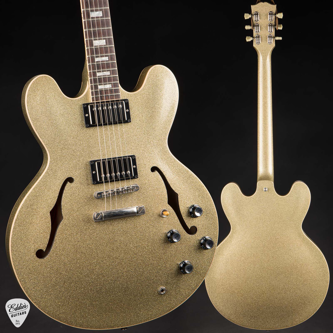 2012 - Gibson Custom Shop 1963 ES-335 Block Reissue - Gold Sparkle