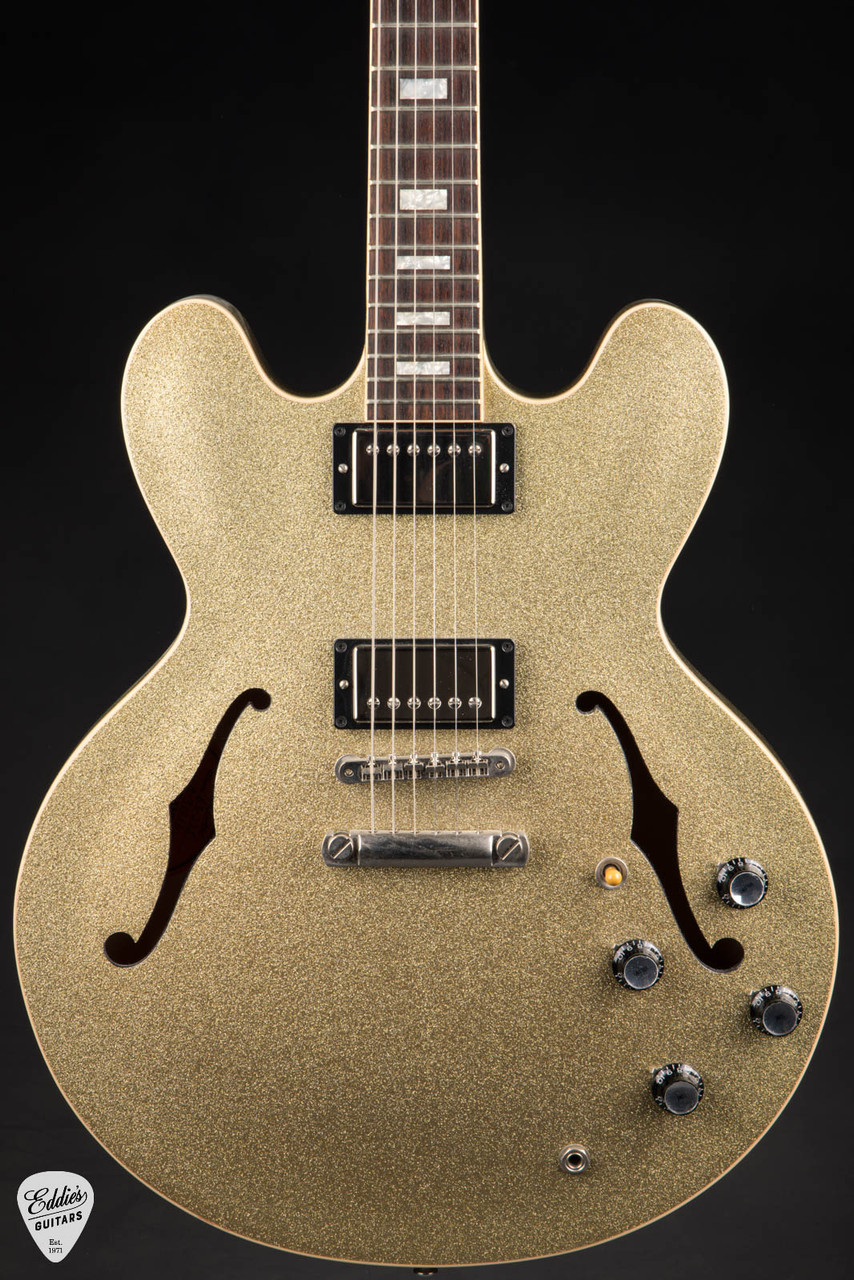 2012 - Gibson Custom Shop 1963 ES-335 Block Reissue - Gold Sparkle