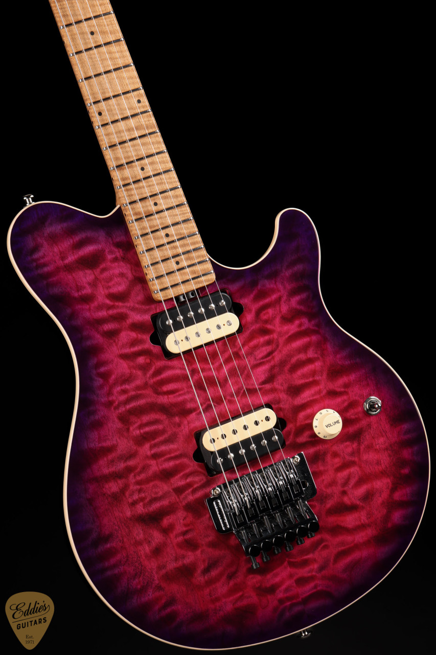 Ernie Ball Music Man Axis - Olallieberry Quilt - Eddie's Guitars